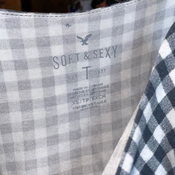 American Eagle gingham print top - Picture 4 of 5